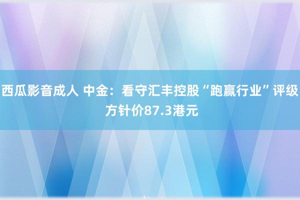 西瓜影音成人 中金：看守汇丰控股“跑赢行业”评级 方针价87.3港元