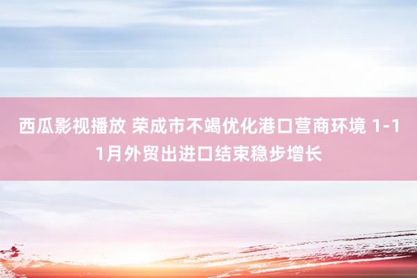 西瓜影视播放 荣成市不竭优化港口营商环境 1-11月外贸出进口结束稳步增长