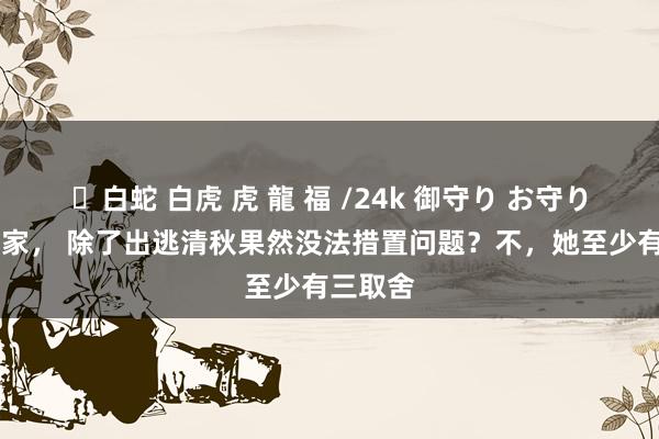 ✨白蛇 白虎 虎 龍 福 /24k 御守り お守り 金粉世家， 除了出逃清秋果然没法措置问题？不，她至少有三取舍