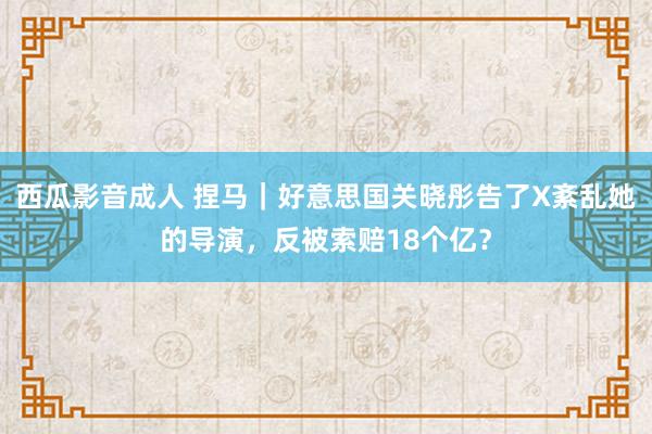 西瓜影音成人 捏马｜好意思国关晓彤告了X紊乱她的导演，反被索赔18个亿？