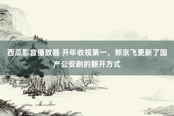 西瓜影音播放器 开年收视第一，郭京飞更新了国产公安剧的翻开方式